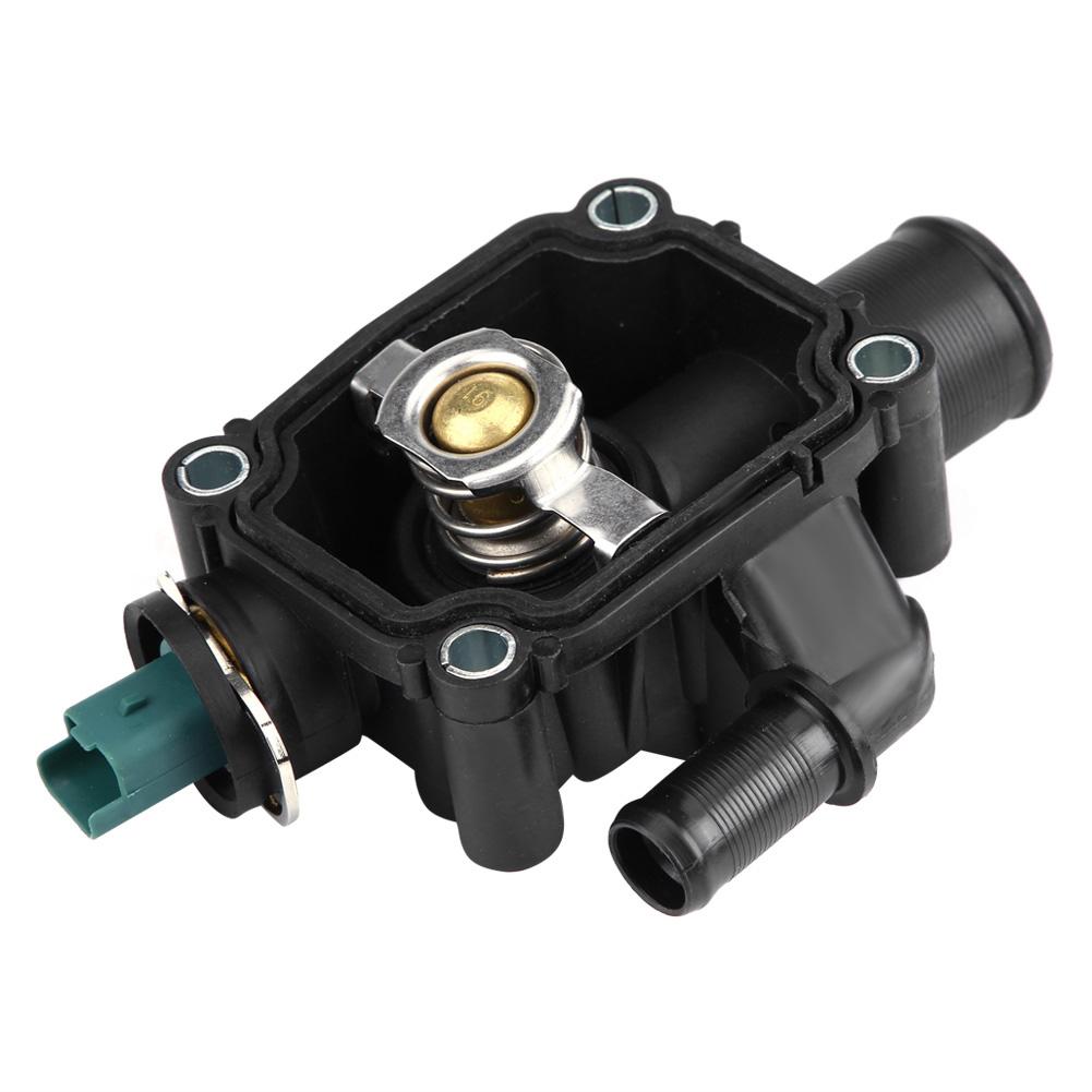 Engine Coolant Thermostat Housing Assembly Fit for Peugeot 206 207 207 CCGRAND RAID PARTNER.