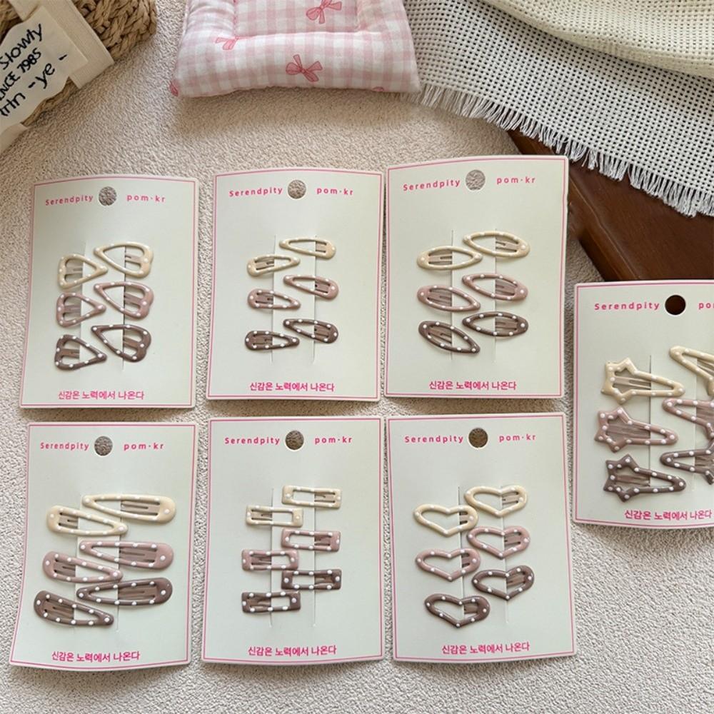 6 pièces/ensemble Pinces à cheveux douces Barrettes mignonnes Accessoires pour cheveux Épingle à cheveux pour filles