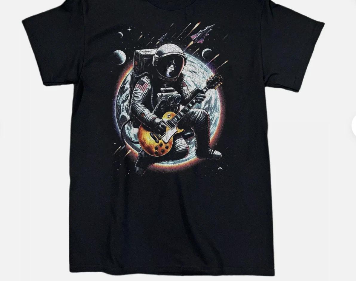 Ace Frehley Gift For Fans Cotton Black All Size Unisex Shirt XS