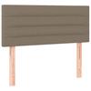 Box Spring Bed with Mattress Taupe 90 x 200 cm Fabric