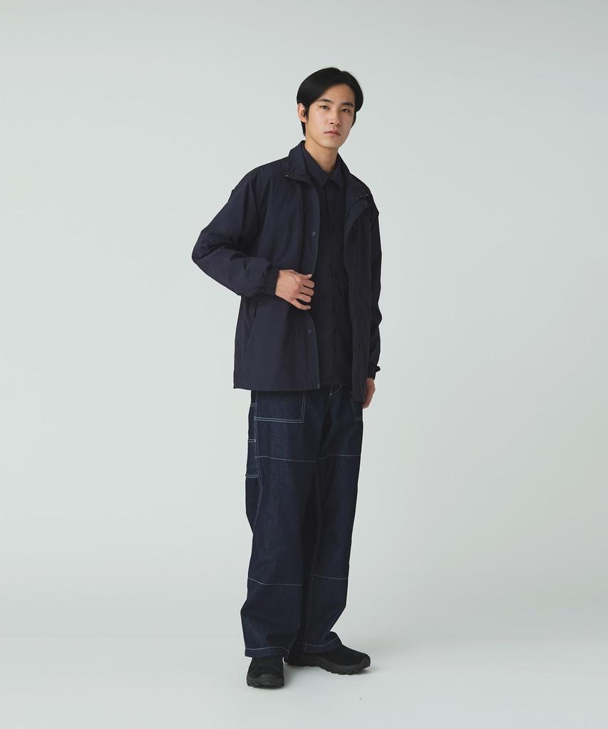 Snow Peak Nylon Tussah Utility Storage Jacket Outer Size L JK-25AU008, Jacket, Men's/Women's, Navy,