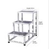 Stainless Steel Single Double-layer Footstool Ladder Household Indoor Two-step Ladder Hospital Small Staircase Step Stool