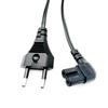 Thai Standard Two-Pin Angled Power Cord for Audio/Lamp, 8-Shape Tail, 2-Core.