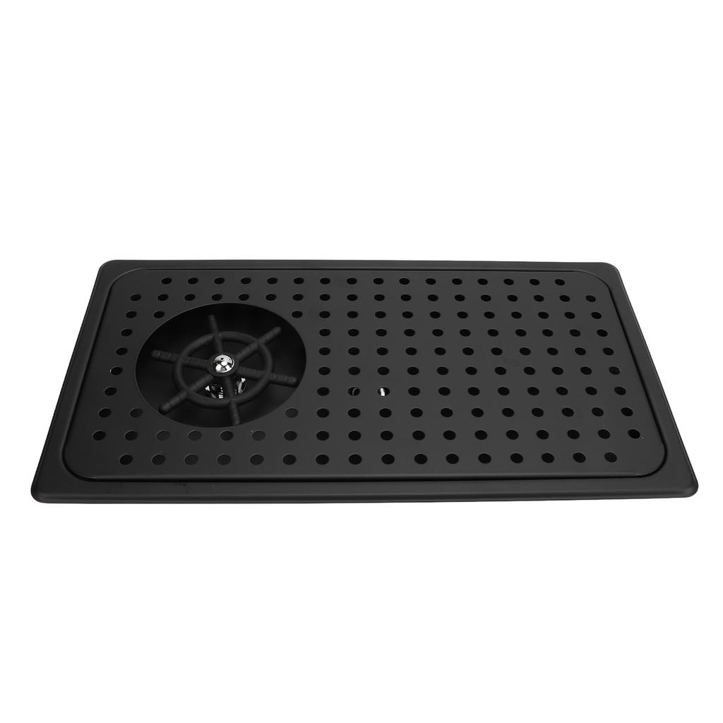 Cup Washer Stainless Steel High Pressure Pitcher Rinser Glass Cleaning Tool with Drain Tray for