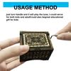 Wooden Music Box Exquisite Home Decoration Black Saving Space Musical Trinket Box