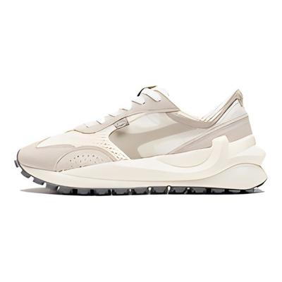 Li Ning Fang Yuan Low Top Sports Casual Shoes Women Sneakers White Gray AGCS108-7