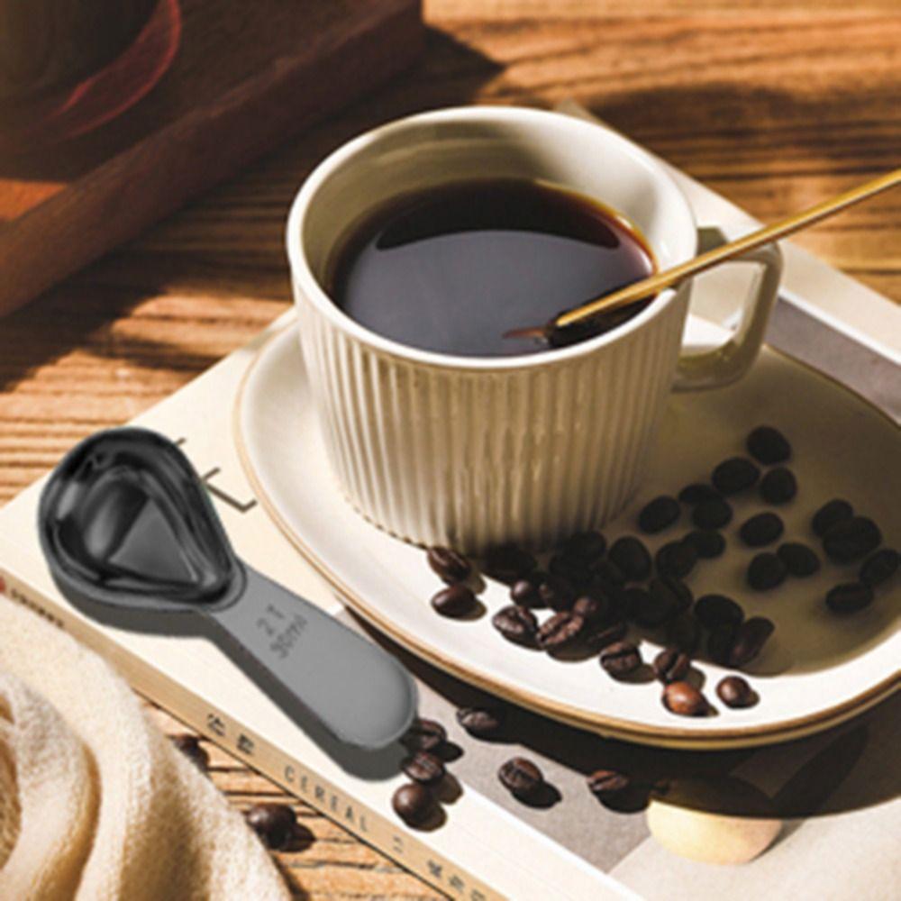 

with Scale Measuring Spoon 15/30ml Graduated Spoon Household Stainless Steel Coffee Scoop Kitchen 15ml