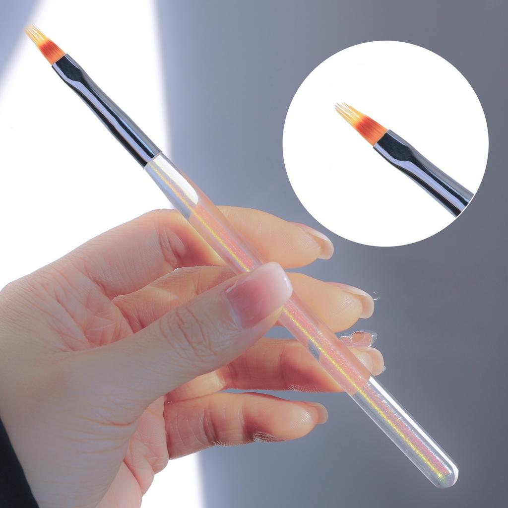 5Pcs/set Nail Brush Sweeping Pen Aurora Light Therapy Pen Round Head Nail Paint Pen Blending Thread Brush Full Set of Tools