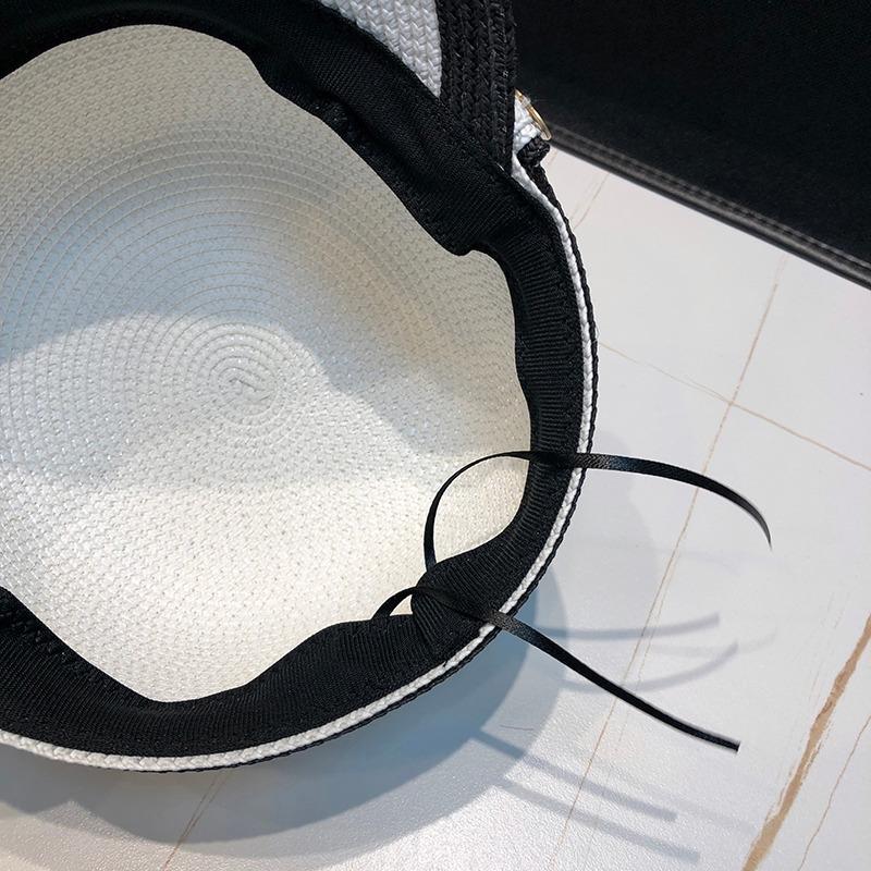 Women's Fashion Summer Sun Hat, Classic Solid Color, Casual Straw Cap, Outdoor Travel Beach Hat