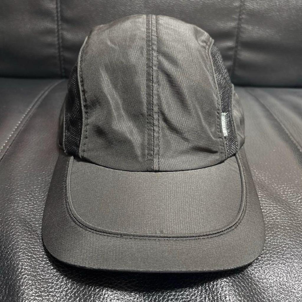 [USED] Prince Sports Cap, Black, with International Flag Tag, Mesh, Vintage