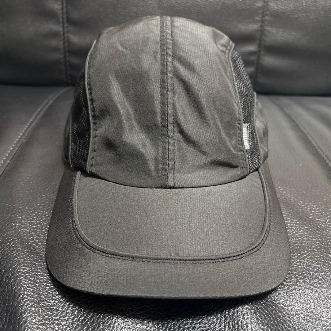 

[USED] Prince Sports Cap, Black, with International Flag Tag, Mesh, Vintage