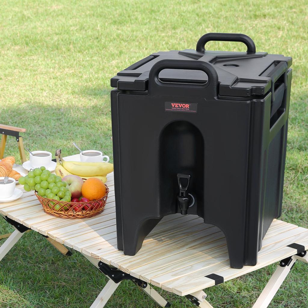 VEVOR Insulated Beverage Dispenser, 37.9 L, Food-grade LL9450UP Hot and Cold Beverage Server