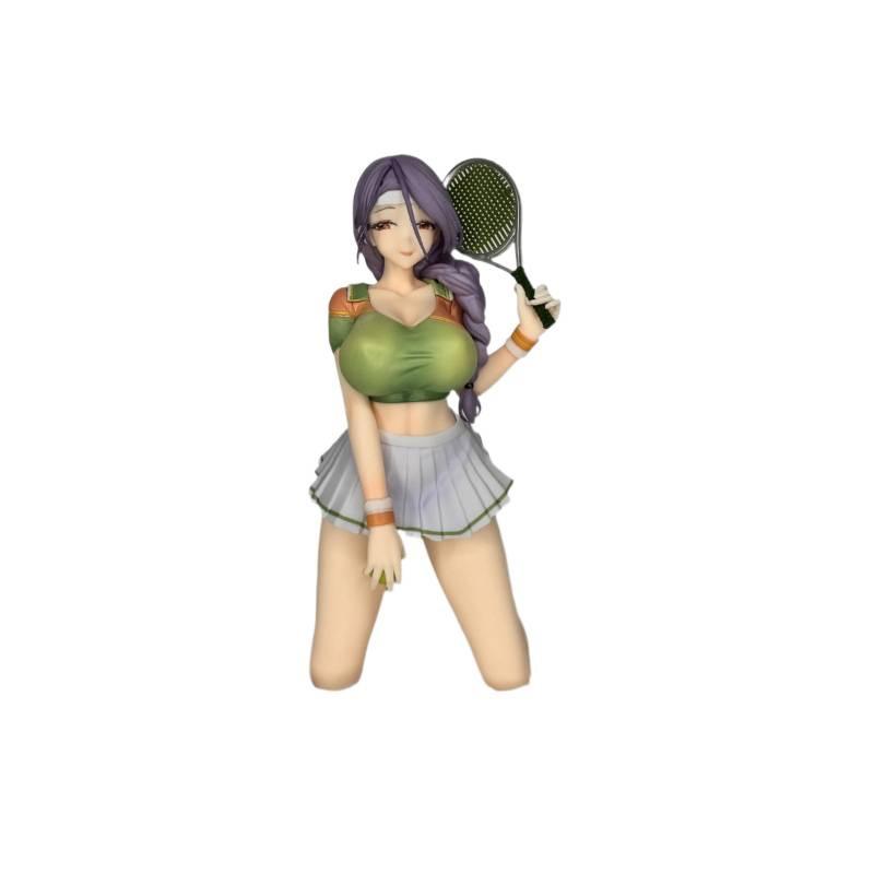Zweidimensionale Anime-Schönheit, möchtest du es noch einmal machen? Tennis-Mädchen-Figur Desktop-Chassis-Ornament für Geschenke