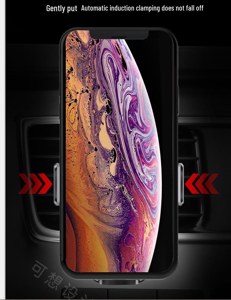 Original A7 Car Phone Holder: Intelligent Infrared Sensor & Wireless Charger for All Smartphones