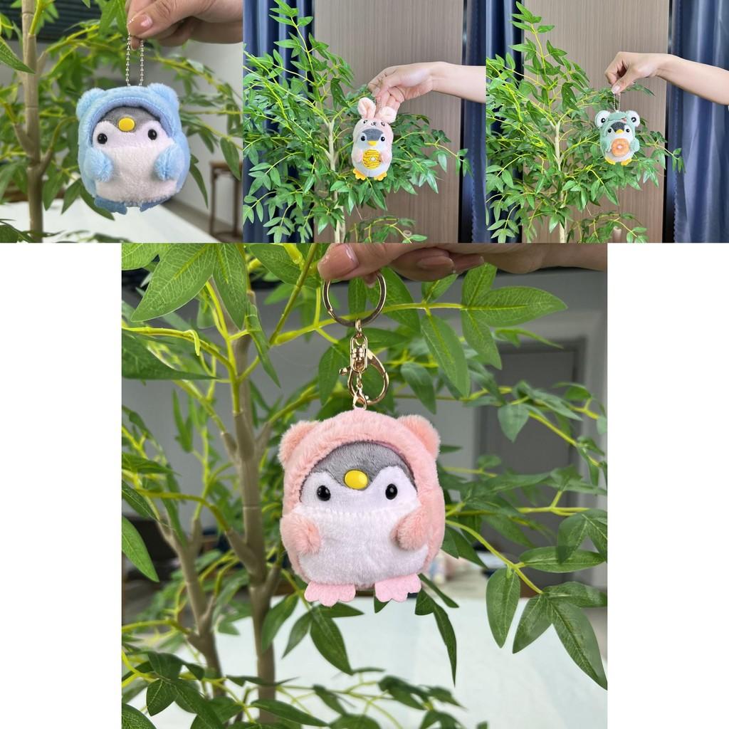 Creative Plush Penguin Keychain With Colorful Chain Soft And Cuddly Animal Decor