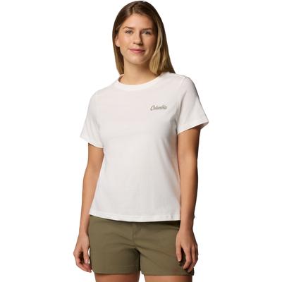 Rolling Bend Graphic SS Tee, Womens Beige T-shirt
