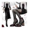 Designer Damen Punk High Heels Pumps Gothic Lederschuhe Rose Absatz Lederschuhe Lolita Schuhe Frau Knöchelriemen Mary Jane Schuhe