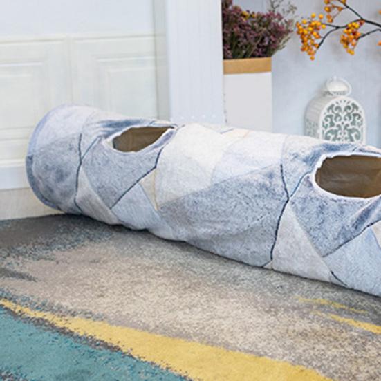 Tunel pliabil pentru animale de companie, rafinat, excelent, imprimat cu lună luminoasă, tunel pentru animale de companie, jucărie, tub canal pentru animale mici, canal pentru pisici