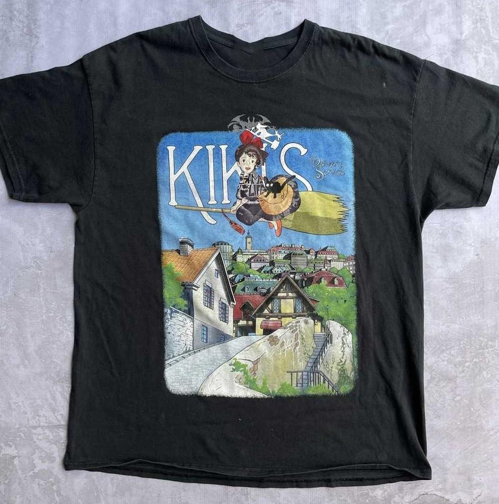 

KIKI’S DELIVERY SERVICES СТУДИЯ GHIBLI Футболка Классическая Хлопок Унисекс S-5XL LI152 Футболка Унисекс S