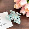 Unique Striped Acetate Butterfly Hair Claw For A Contemporary Touch To Any Hairstyle