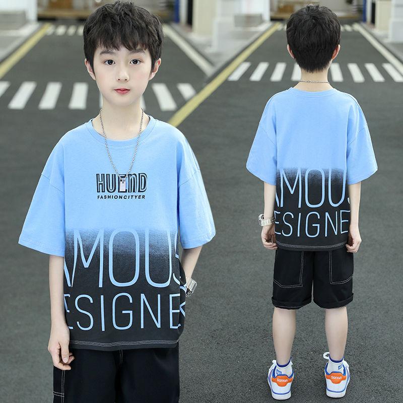 Boys' Summer Outfit Stylish And Fashionable Children'S Summer Short-Sleeve Two-Piece Set Boys' Summer Clothing