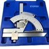 HUOTO0-320° High-Quality Carbon Steel Universal Angle Ruler Protractor