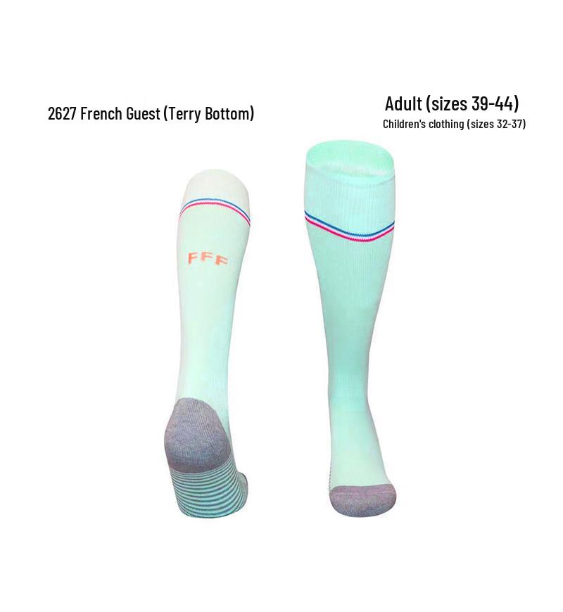 World Cup Over-the-Knee Football Socks - Argentina & Miami Barca Design for Adults & Kids