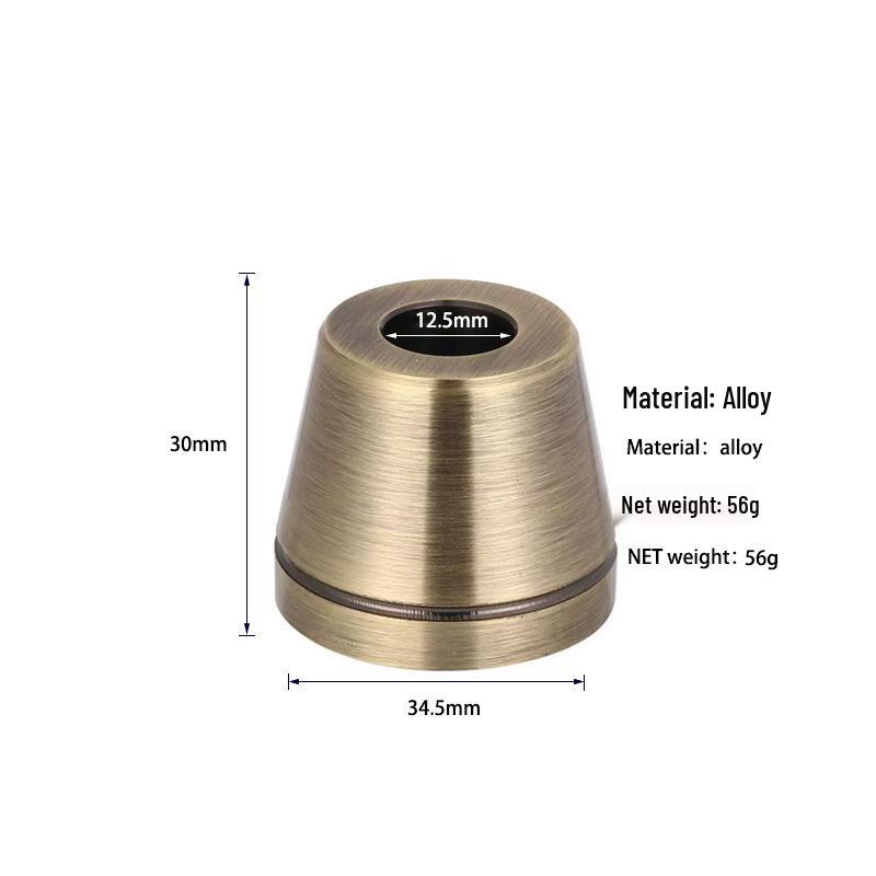 Bronze Double-Sided Old-Fashioned Manual Razor for Hair Removal