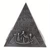 1PC Egyptian Pyramids Figurine Pyramid Alloy Iron Statue Desktop Decoration
