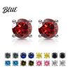 Fashion Jewelry For Women Zirconia Stud Earrings One Carat Main