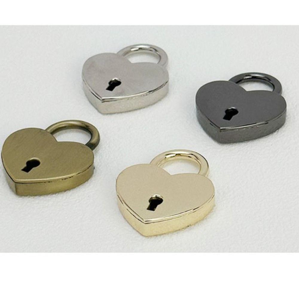 Wedding Diary Book Suitcase Vintage Antique Style Mini Padlocks Key Lock Heart Shape Padlock