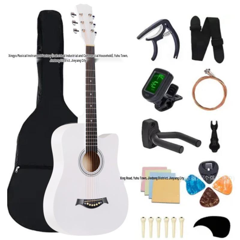 38-Inch Folk Guitar for Beginners - Popular Practice Guitar with Large Stock Available