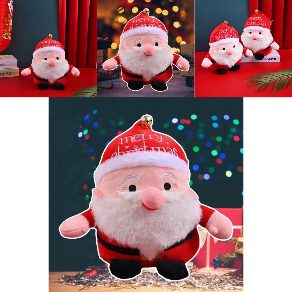 Söt jultomte gosedjur 8 tum Perfekt för barn Julklapp och Dekoration