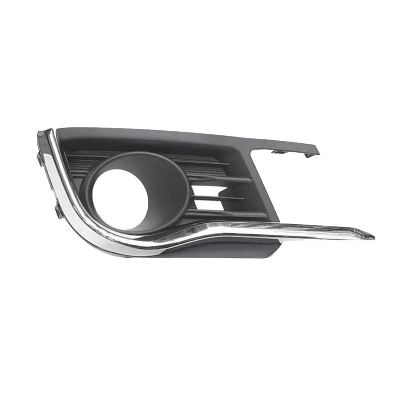 Front Bumper Fog Light Cover With Chrome Trim Strip For Suzuki Ciaz 2015-2017 Car Fog Lamp Grille Bezel-A74F