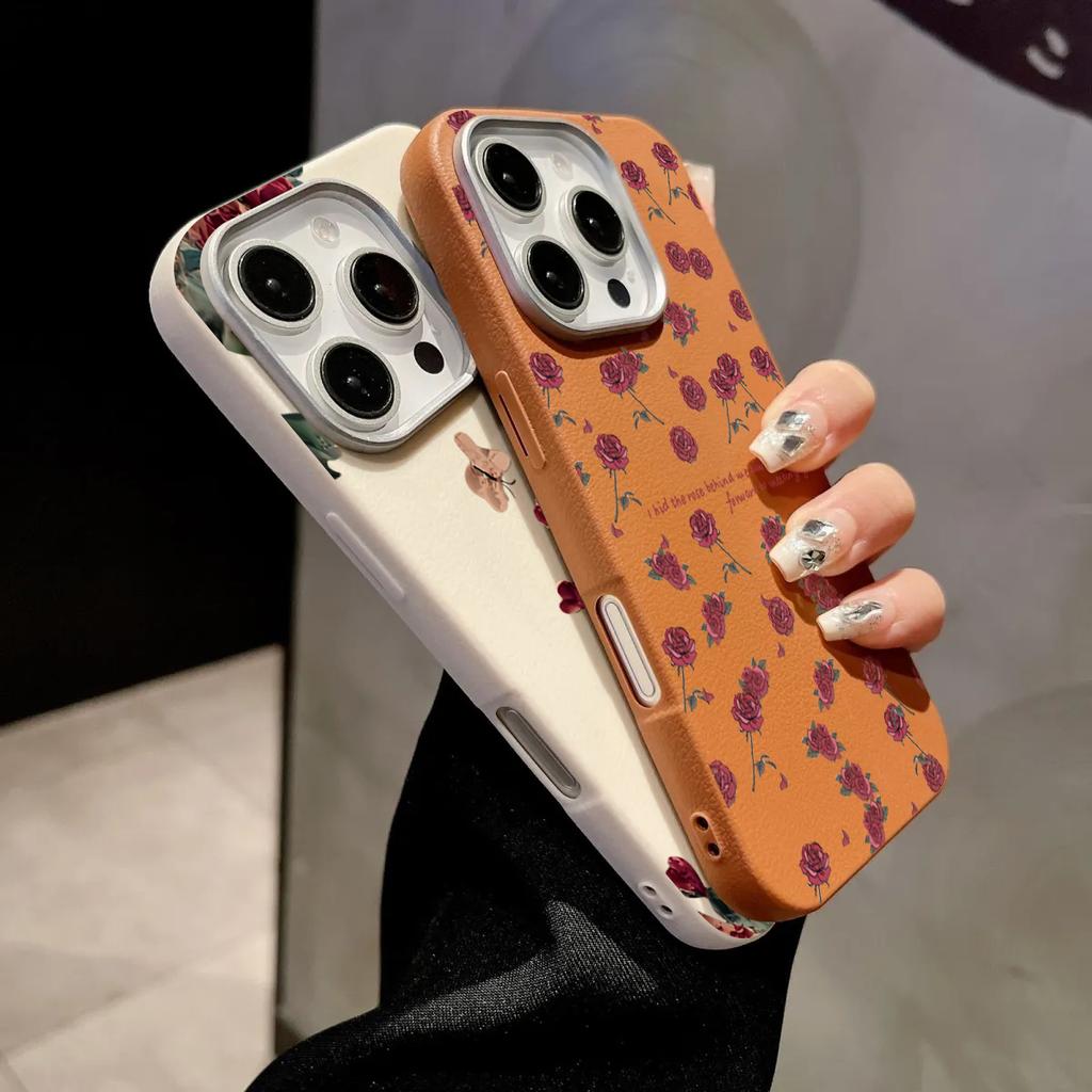Redmi Note 14 Cases Retro Fashion Rose Faux Leather Phone Case for Xiaomi Redmi Note 12 13 Pro Plus 10S 11S 12S 11 13C 14C Cover