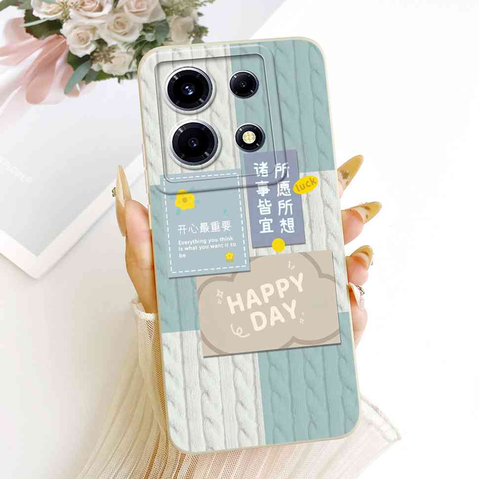 For Infinix Note 30 VIP 4G Case Sunflower Lucky Print Silicone Back Cover For Infinix Note30 VIP X6710 Bumper Phone Cases