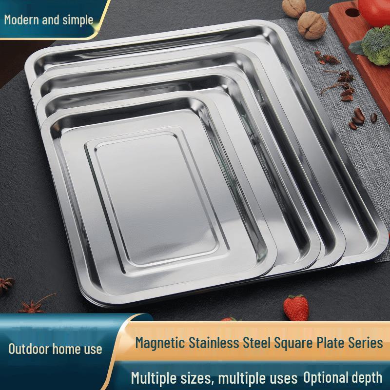 Diruien Stainless Steel BBQ & Grill Pan Tray 0.7mm thick