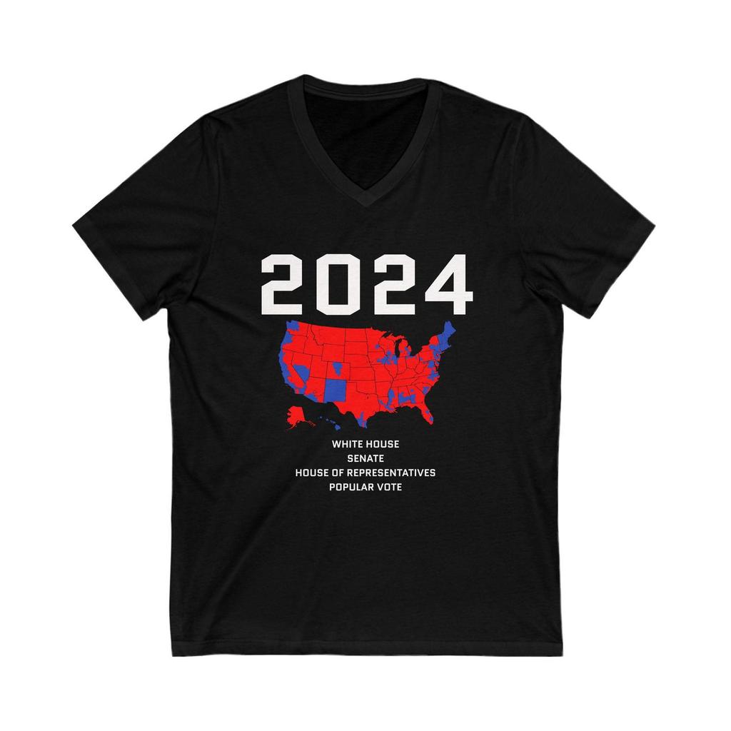 2024 election tee/ Unisex Jersey Short Sleeve V-Neck Tee