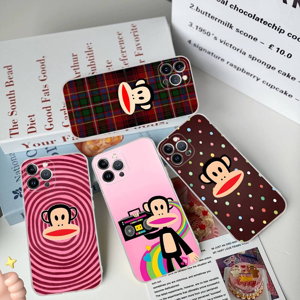 Classic Fashion Logo P-Paul F-Frank Phone Case For iPhone 17 16 15 14 13 11 12 Pro Max 16 Plus Transparent
