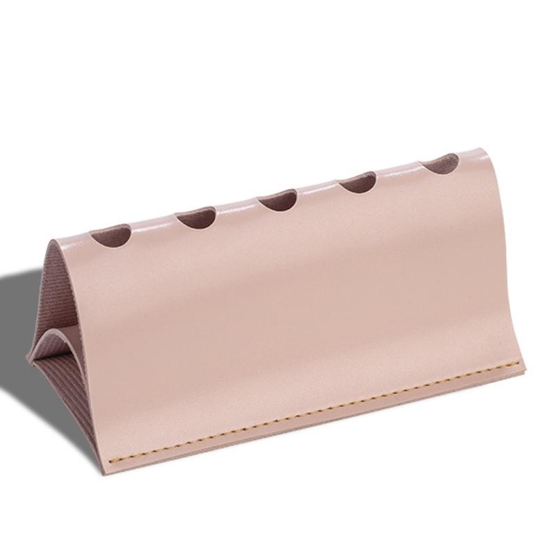 Elegant Multiple Pen Storage Box With Base PU Material Desktop Organizers For Home Office Use