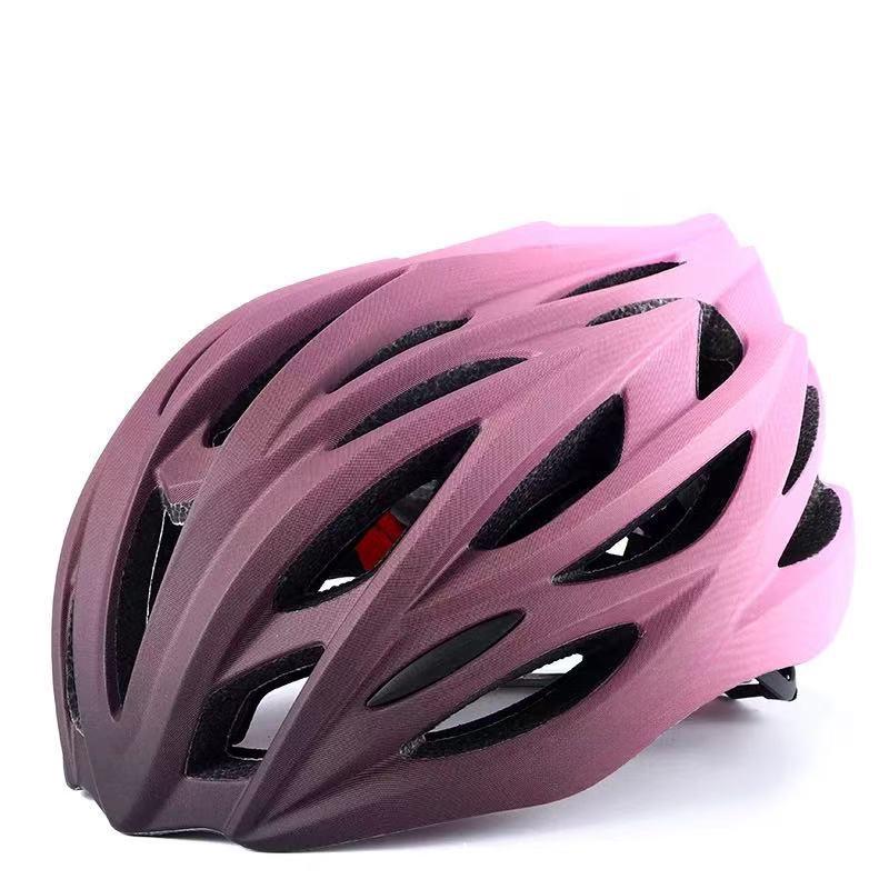 Gradient Color Breathable Road Bike Helmet for Men and Women - Integrated Molding Safety Cycling Helmet