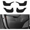 Car Door Anti Kick Sticker Compatible with Tesla Model Y 2025,Leather Material Door Protection Sticker,Automotive Interior Accessories (Carbon Fiber