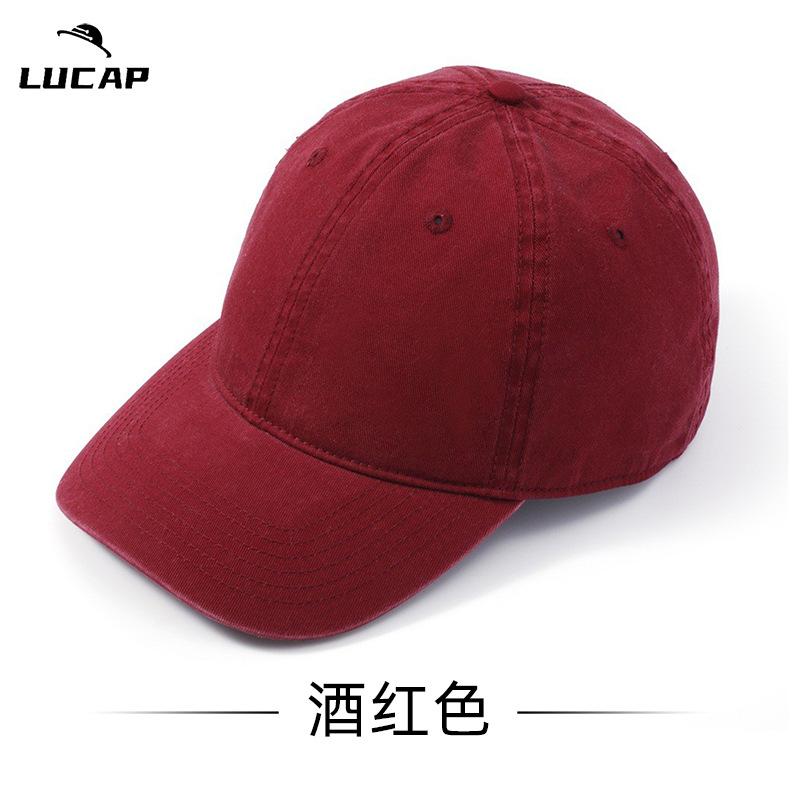 Big head circumference hat men's cap large size spring and autumn baseball cap large brim showing small face, enlarged and deepened baseball cap