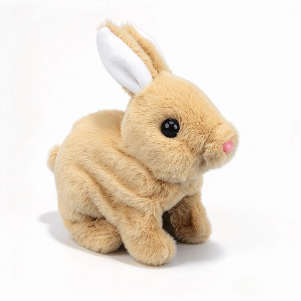 Wag Tail Electric Bunny Plush Walking Wiggle Ears Interactive Plush Toy Birthday Gifts