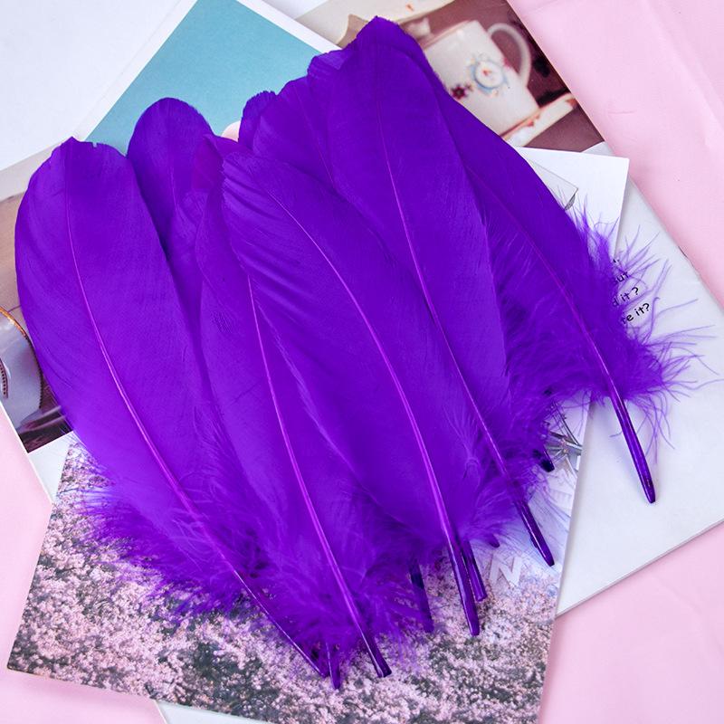 50Pcs15-20Cm Natural Goose Feather Multicolor Handicraft Dream Catcher Swan Feather Family Party Jewelry Decoration