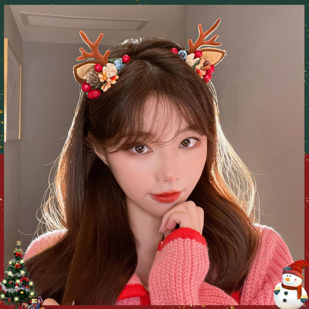 Christmas Antler Hair Clips - Festive Headwear & Gift for Children