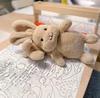 Brown Rabbit Plush Toy Animal Stuffed Doll Sleep Soothing Decoration Gift Kids