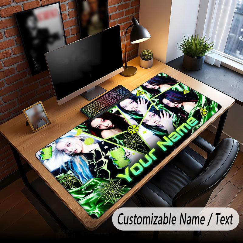 Custom Name Extended Mouse Pad,aespa Gaming Desk Mat For Home Office Desktop Decor
