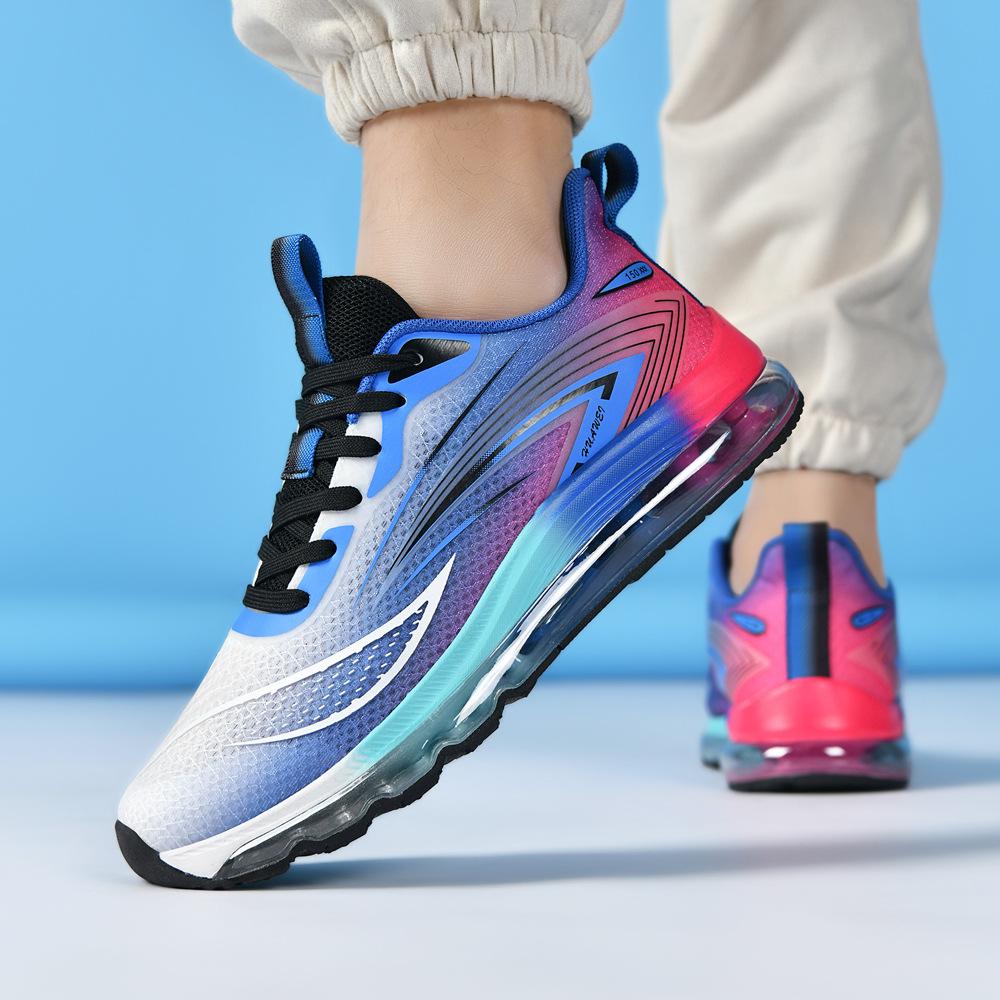 New 2025 Spring Summer Shoes Mens Fashion Sneakers Thick Sole Brand Cool Street Style Male Footwear Blue Breathable Mesh Plus Size 45