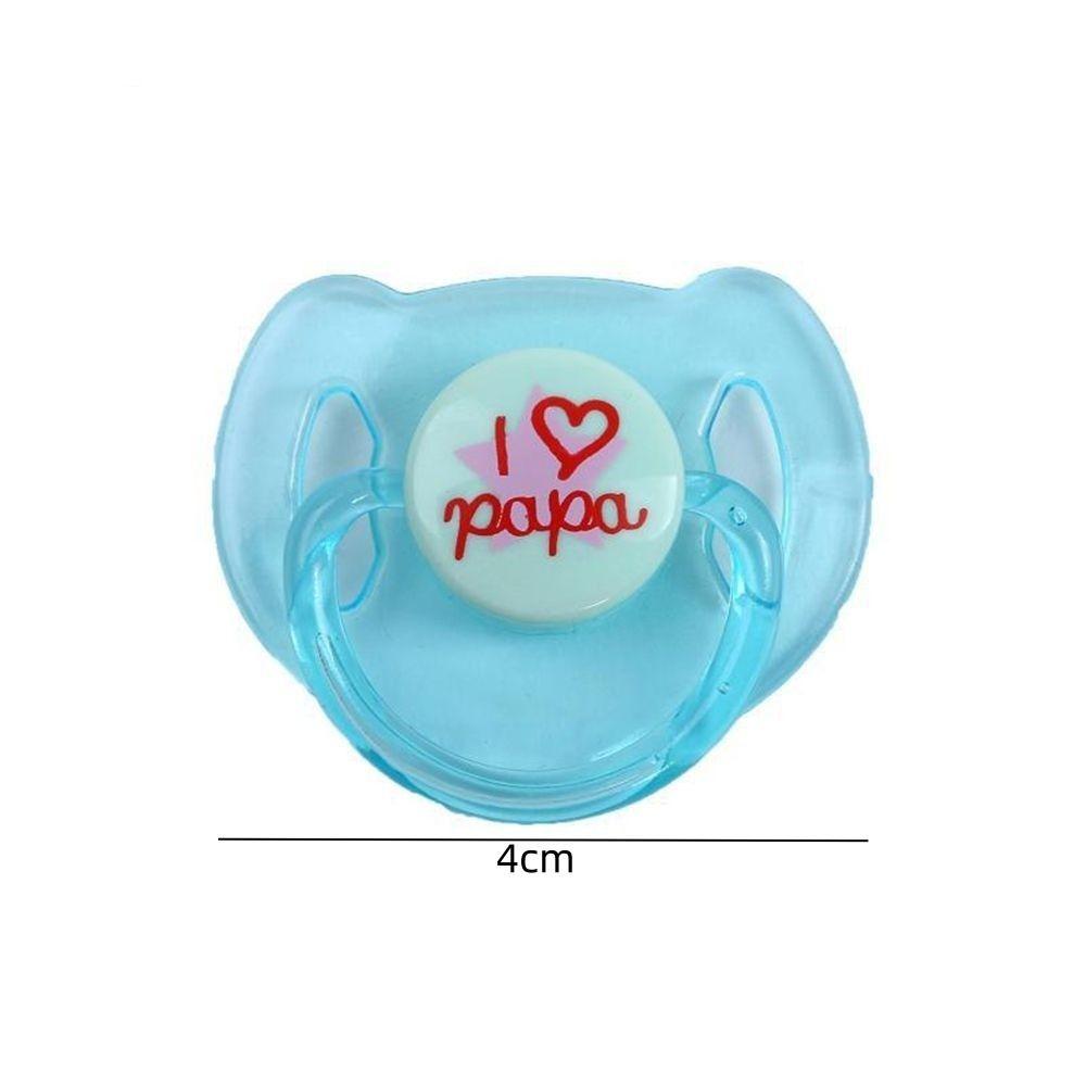 Lovely Print Doll Magnet Pacifier Pure Color Baby Doll Pacifier Bottle Doll Toy  Kids Toys